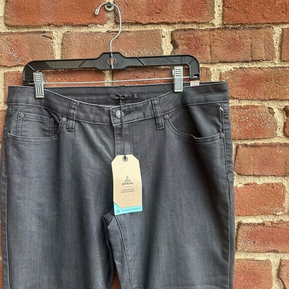 PRANA $99 Kara jeans dark wash in denim solid women's 12 NEW - Picture 7 of 7